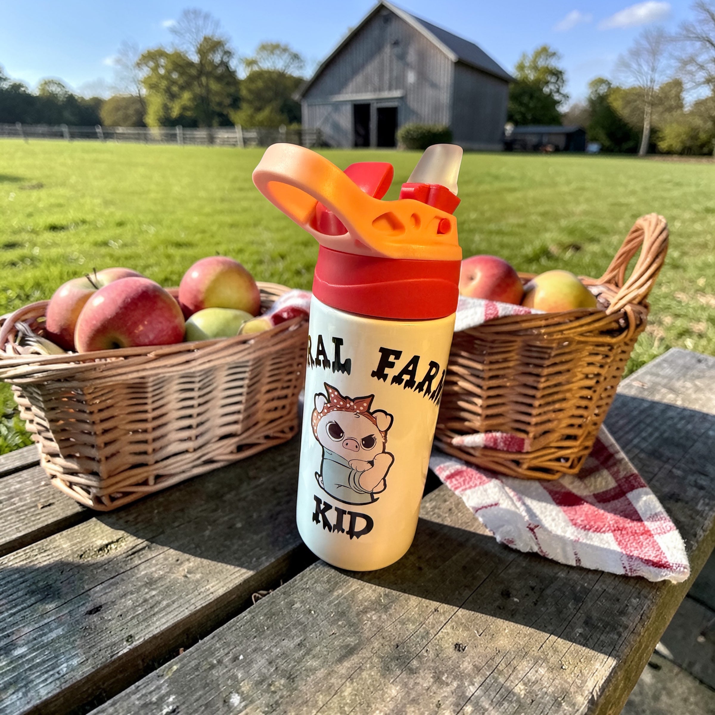 12 oz Child's Sippy Cup with Flip Top Spout